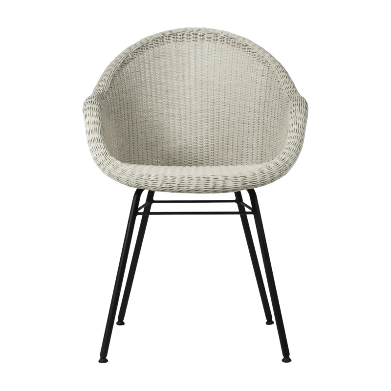 Chaise de repas extérieur acier vieille dentelle Edgard - Vincent Sheppard - The Cool Republic