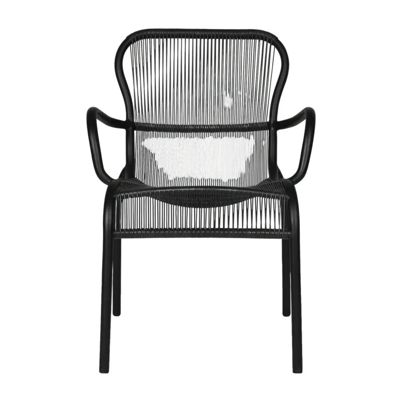 Chaise de repas extérieur noir Loop - Vincent Sheppard - The Cool Republic