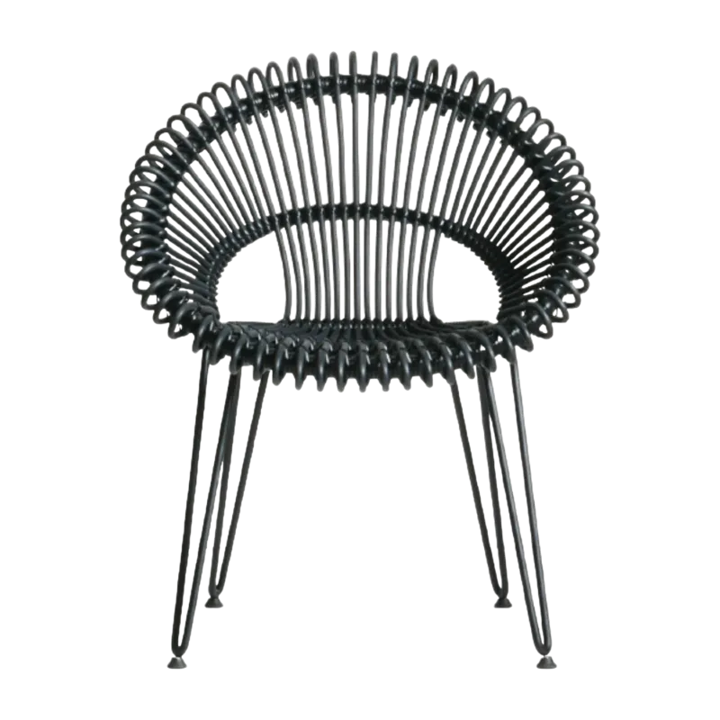 Chaise de repas extérieur noire Roxy - Vincent Sheppard - The Cool Republic