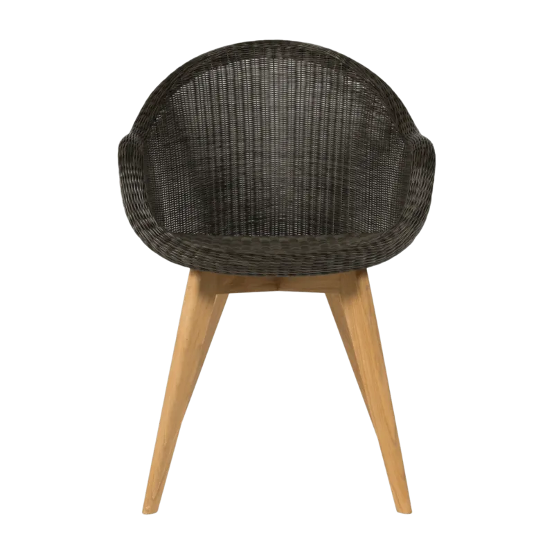 Chaise de repas extérieur teck massif mocca Edgard - Vincent Sheppard - The Cool Republic