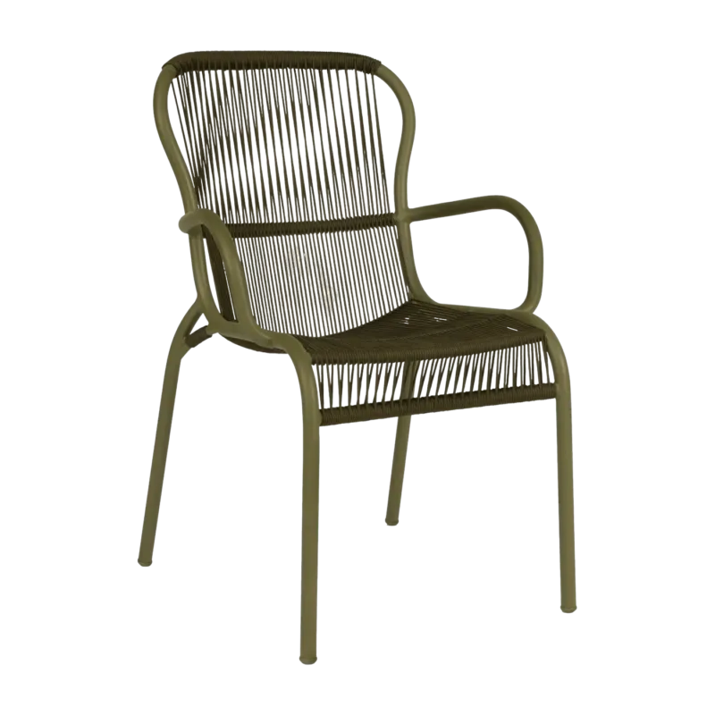 Chaise de repas extérieur vert mousse Loop - Vincent Sheppard - The Cool Republic