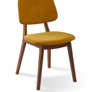 Chaise de salle à manger en tissu jaune et bois de frêne Soft Happy Days - Pols Potten - The Cool Republic