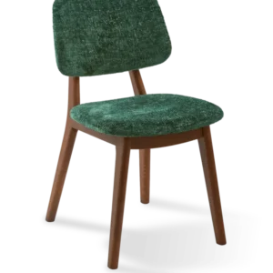 Chaise de salle à manger en tissu vert foncé et bois de frêne Greenish Happy Days - Pols Potten - The Cool Republic