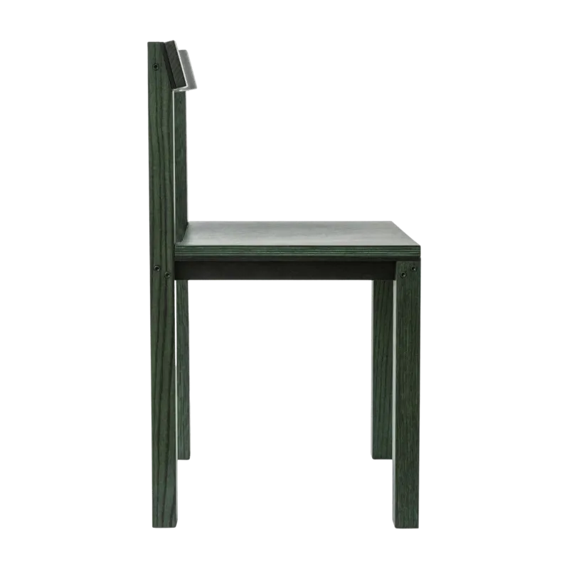 Chaise design en chêne vert Tal - Kann Design - The Cool Republic