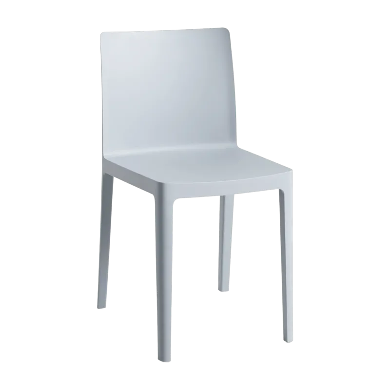 Chaise Élémentaire en plastique bleu gris - HAY - The Cool Republic