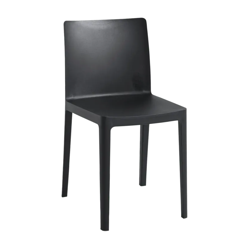 Chaise Élémentaire en plastique noir - HAY - The Cool Republic