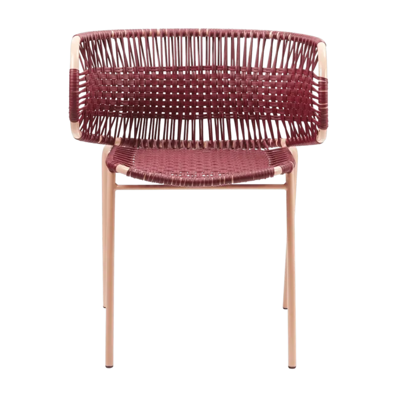 Chaise en acier avec accoudoirs violet Cielo - Ames - The Cool Republic