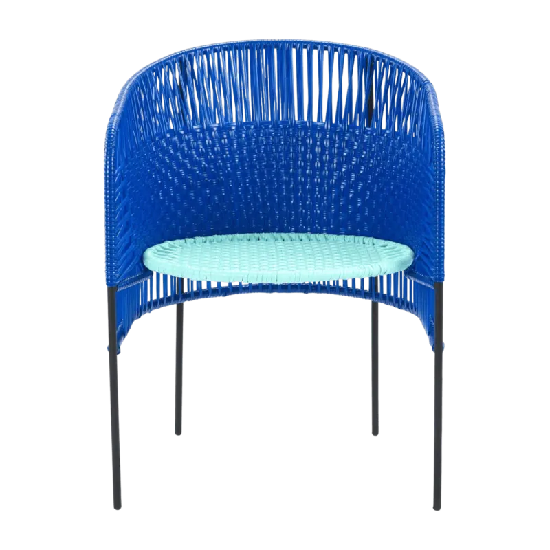 Chaise en acier bleu Caribe - Ames - The Cool Republic