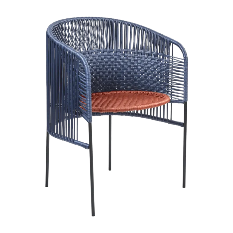 Chaise en acier bleu Caribe Chic - Ames - The Cool Republic