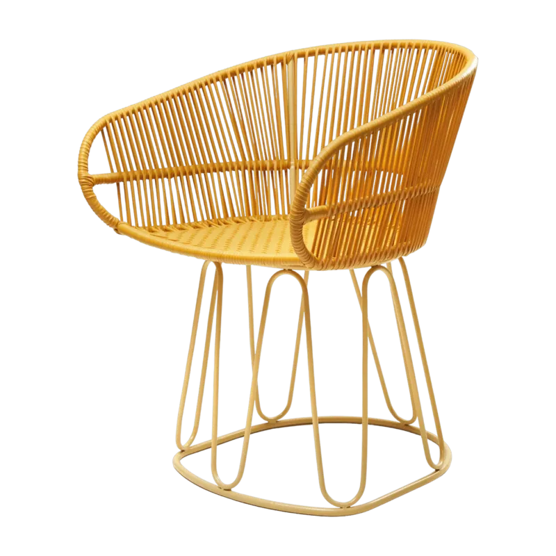 Chaise en acier jaune Circo - Ames - The Cool Republic