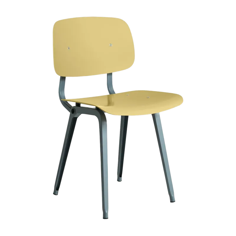 Chaise en acier jaune Revolt - HAY - The Cool Republic