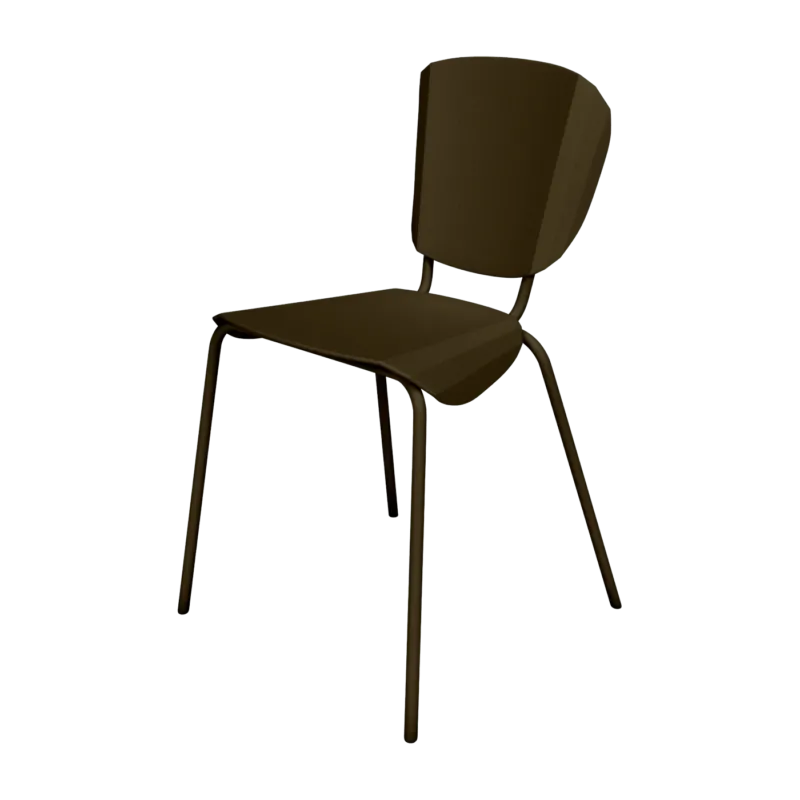 Chaise en acier mat bronze Batchair - Matière Grise - The Cool Republic