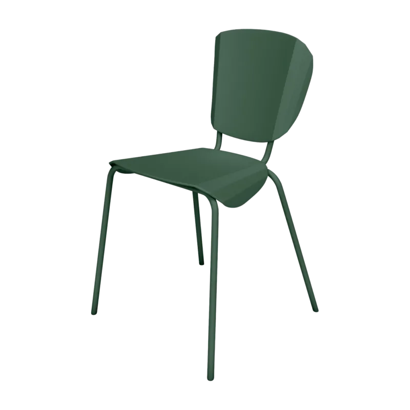 Chaise en acier mat olive Batchair - Matière Grise - The Cool Republic