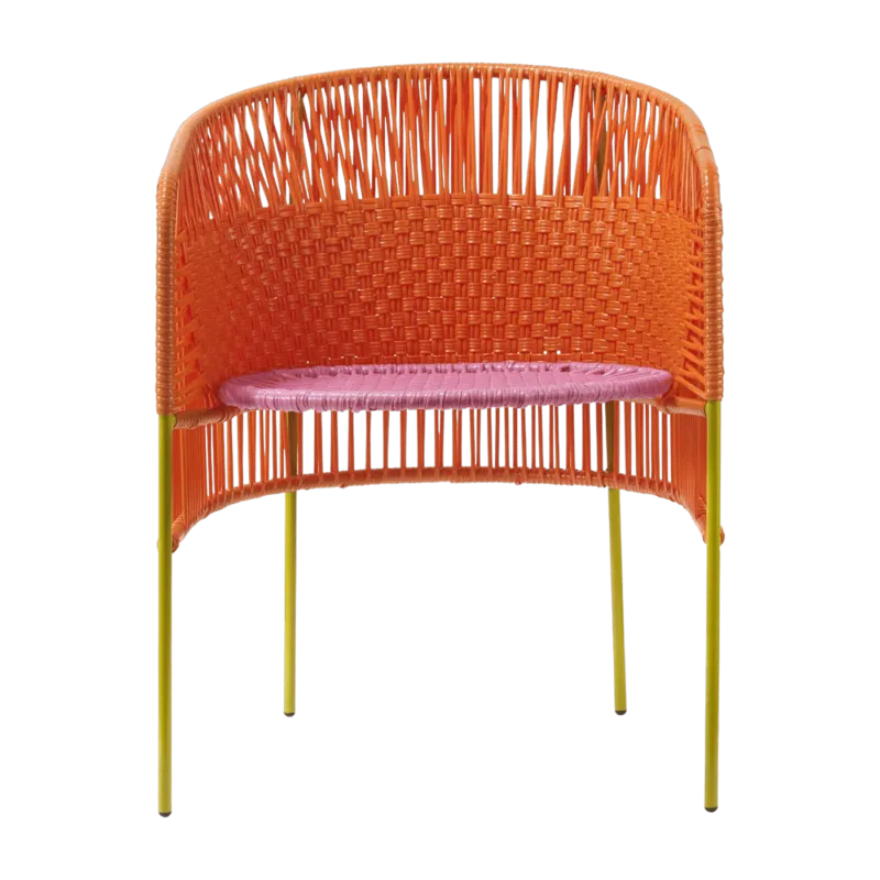 Chaise en acier orange Caribe - Ames - The Cool Republic