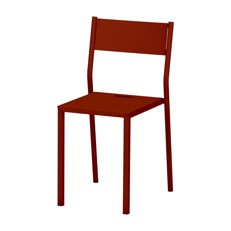 Chaise en acier terracotta Take - Matière Grise - The Cool Republic