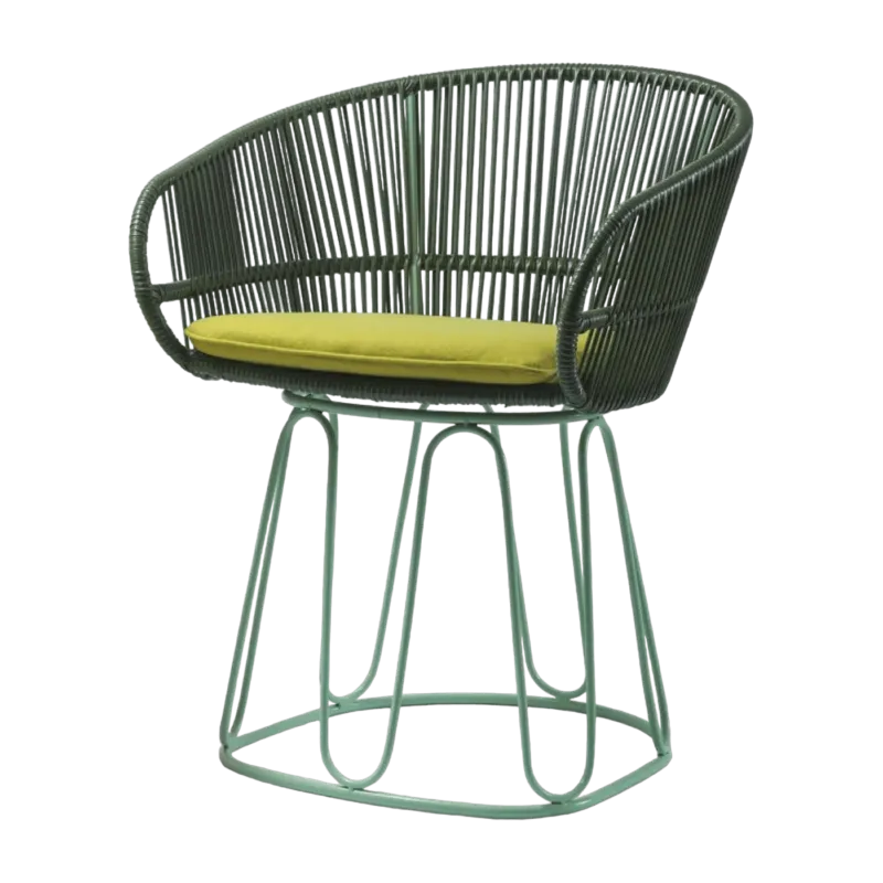 Chaise en acier vert Circo - Ames - The Cool Republic