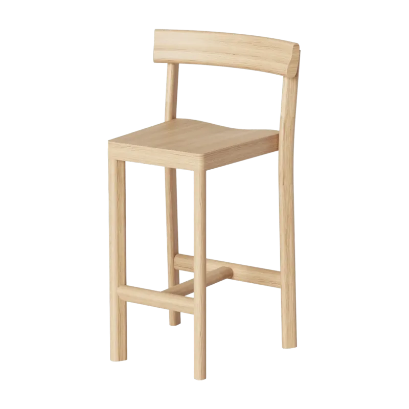 Chaise en bois de chêne naturel Galta 65 - Kann Design - The Cool Republic