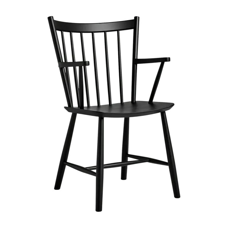 Chaise en bois de chêne noir avec accoudoirs - HAY - The Cool Republic