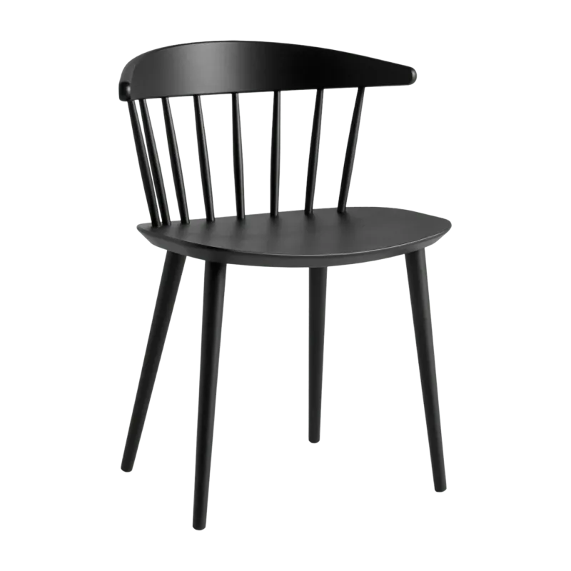 Chaise en bois de hêtre noir laqué J 104 - HAY - The Cool Republic
