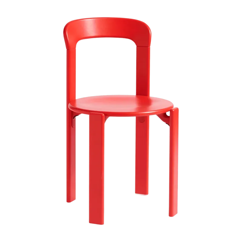 Chaise en bois de hêtre rouge scarlet Rey - HAY - The Cool Republic
