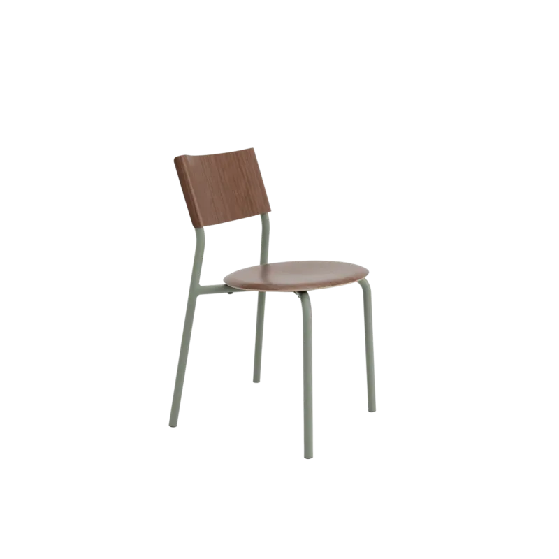 Chaise en bois de noyer et acier gris eucalyptus SSD - TIPTOE - The Cool Republic