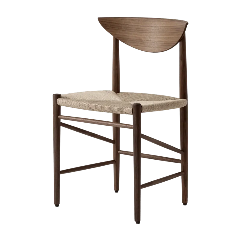 Chaise en bois marron HM3 Drawn - &tradition - The Cool Republic