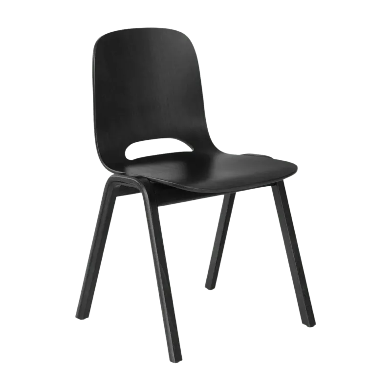 Chaise en bois noir Touchwood - Hem - The Cool Republic