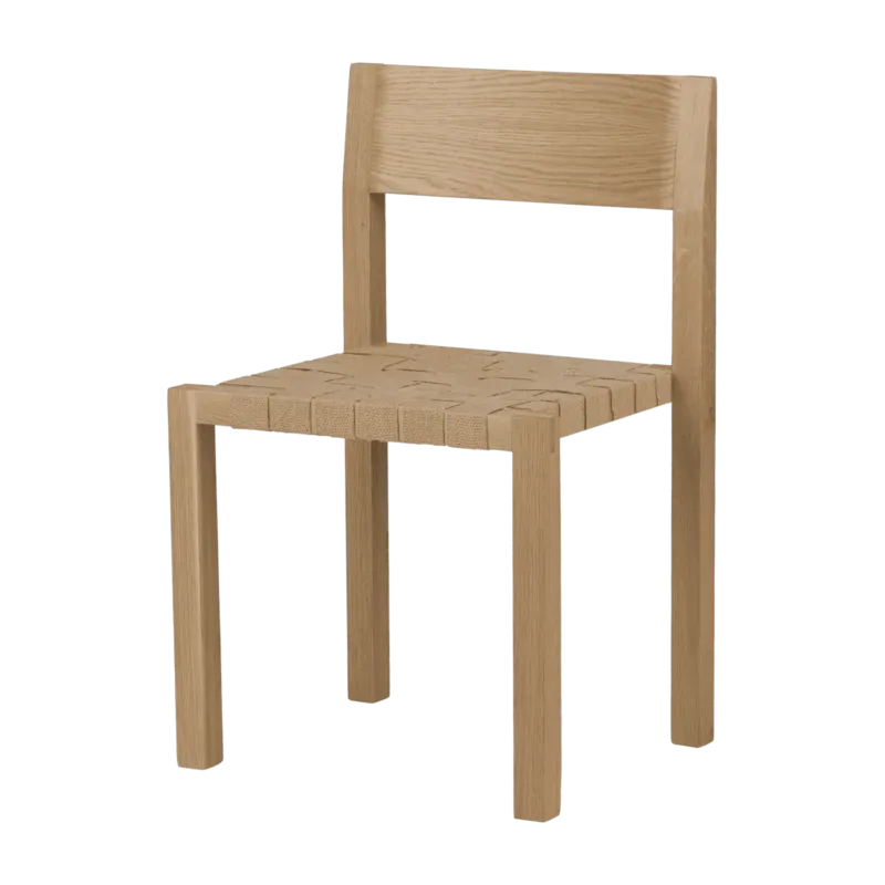 Chaise en chêne massif et sangles naturelles en jute Toli - noo.ma - The Cool Republic