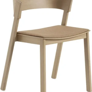 Chaise en chêne naturel et assise textile Remix252 Cover - Muuto - The Cool Republic