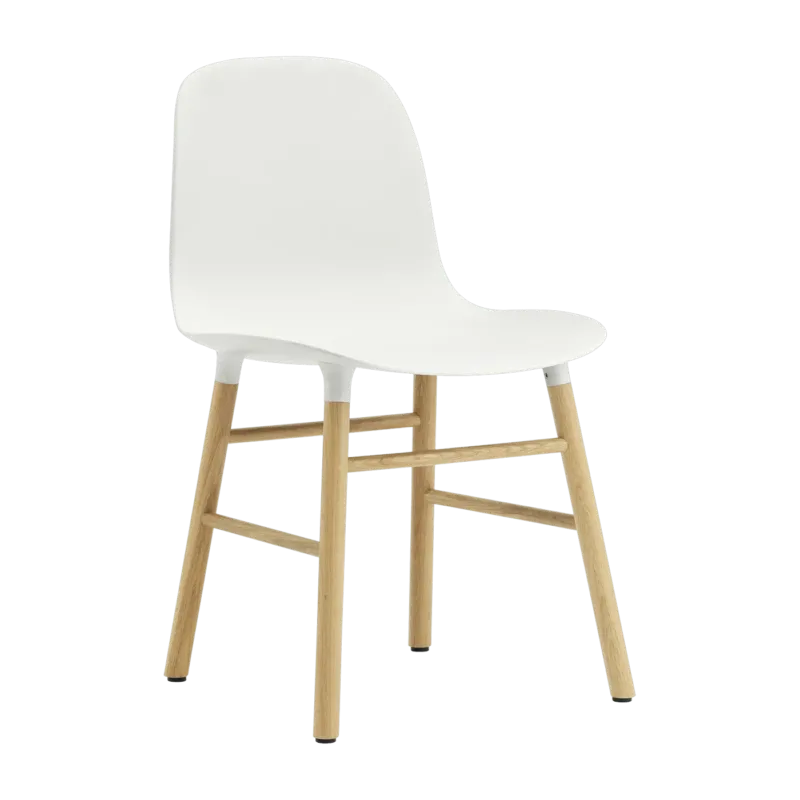 Chaise en chêne naturel et pp blanc Form - Normann Copenhagen - The Cool Republic