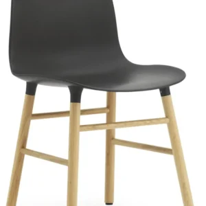 Chaise en chêne naturel et pp noir Form - Normann Copenhagen - The Cool Republic