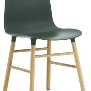 Chaise en chêne naturel et pp vert Form - Normann Copenhagen - The Cool Republic