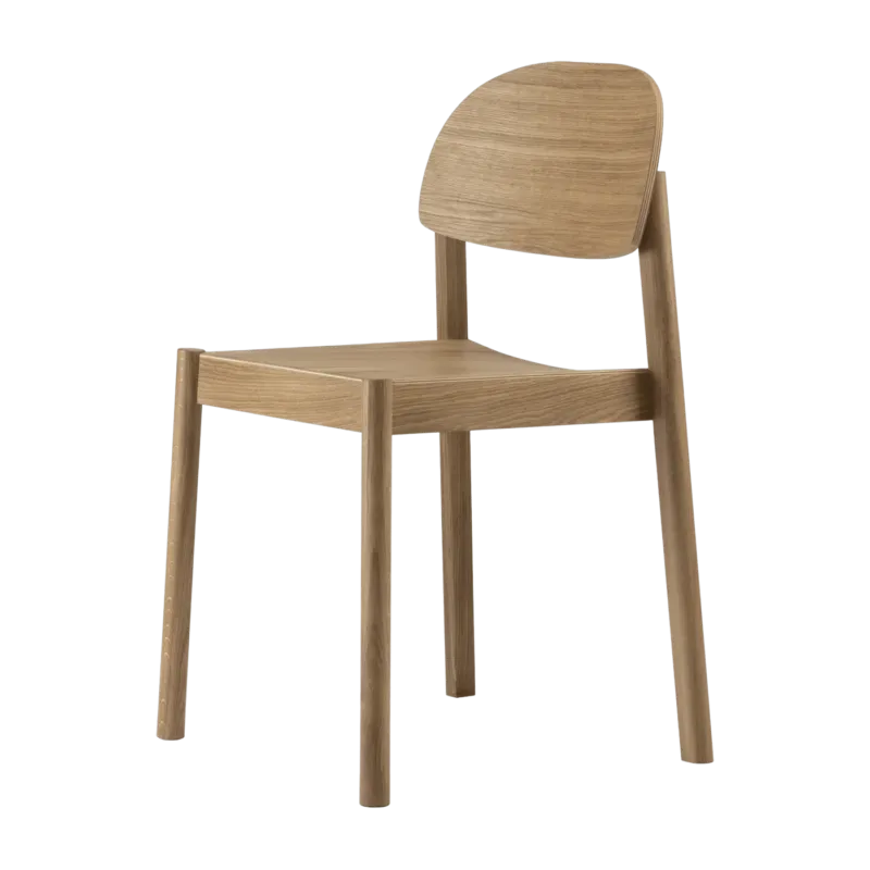 Chaise en chêne naturel huilé et dossier oval Citizen - Emko - The Cool Republic