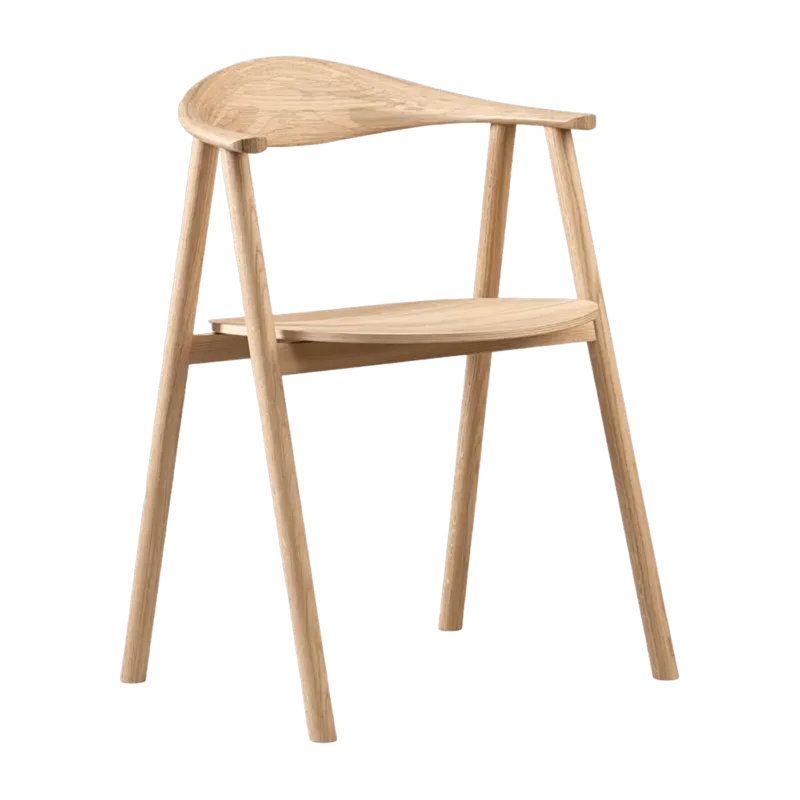 Chaise en chêne pigmenté blanc Swing - Bolia - The Cool Republic