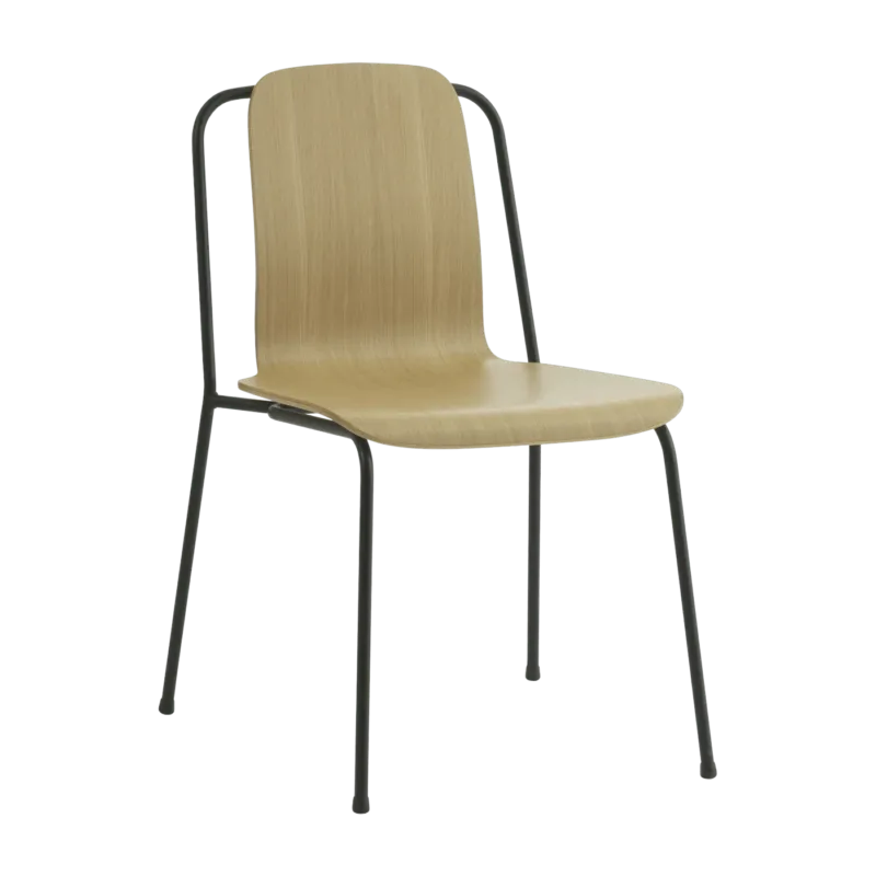 Chaise en chêne structure noire Studio Oak - Normann Copenhagen - The Cool Republic