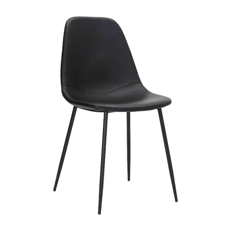 Chaise en cuir noir Found - House Doctor - The Cool Republic