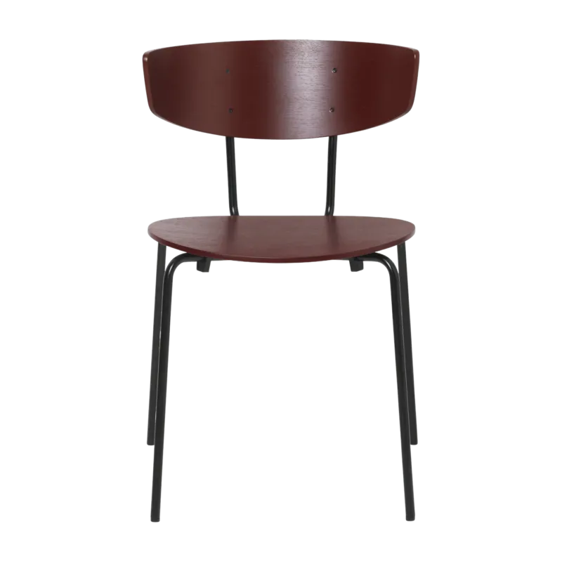 Chaise en frêne marron rouge 50 x 75,5 x 47 cm Herman - Ferm Living - The Cool Republic