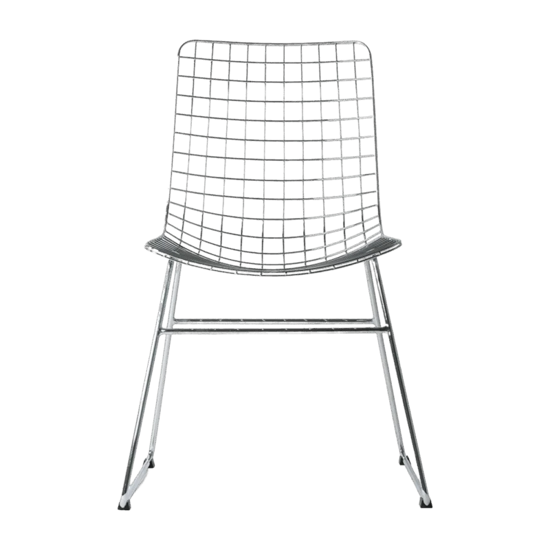 Chaise en métal chrome Wire - HKliving - The Cool Republic