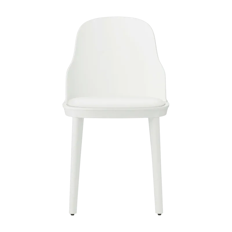 Chaise en polypropylène à l'assise en tissu canvas blanc Allez blanc - Normann Copenhagen - The Cool Republic