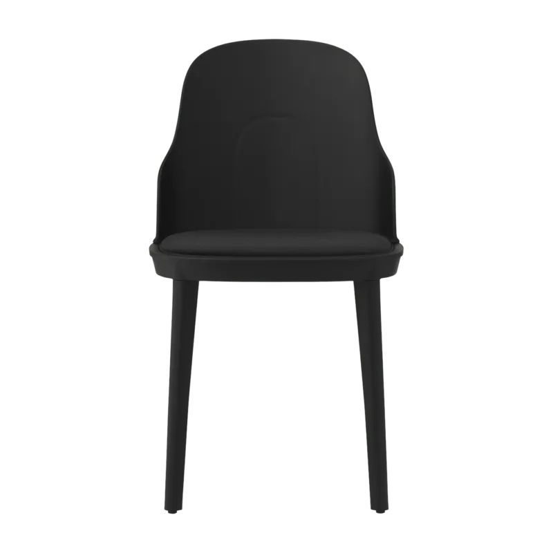 Chaise en polypropylène à l'assise en tissu canvas noir Allez noir - Normann Copenhagen - The Cool Republic