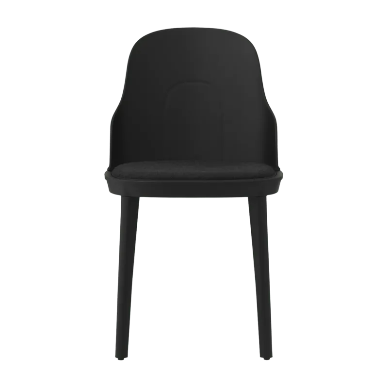 Chaise en polypropylène à l'assise en tissu MLF noir Allez noir - Normann Copenhagen - The Cool Republic