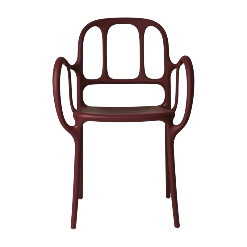 Chaise en polypropylene rouge Mila - Magis - The Cool Republic