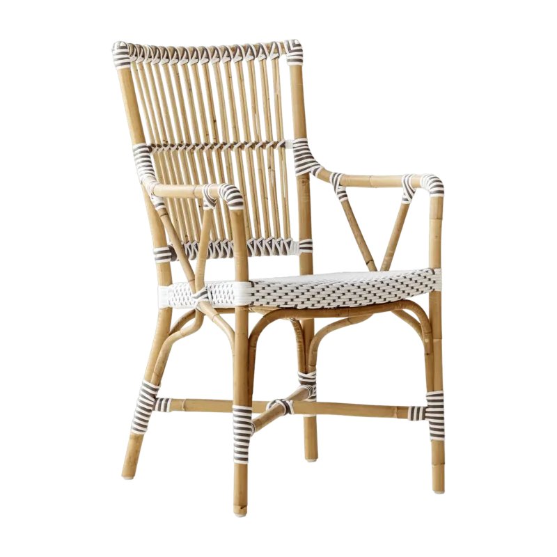 Chaise en rotin avec accoudoirs Monique - Sika Design - The Cool Republic