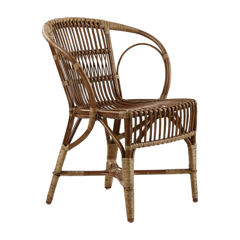 Chaise en rotin foncé Wengler - Sika Design - The Cool Republic