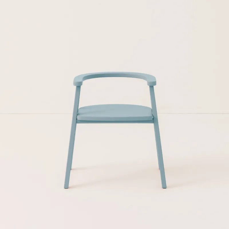 Chaise enfant en bois de hêtre bleu Growing Green - Nobodinoz - The Cool Republic