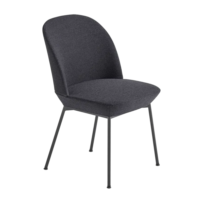 Chaise gris anthracite et pieds noir anthracite Oslo - Muuto - The Cool Republic