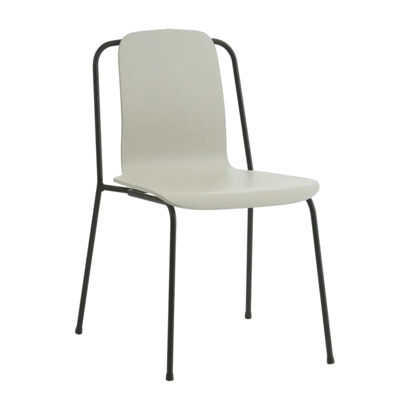 Chaise gris clair structure noire Studio gris clair - Normann Copenhagen - The Cool Republic