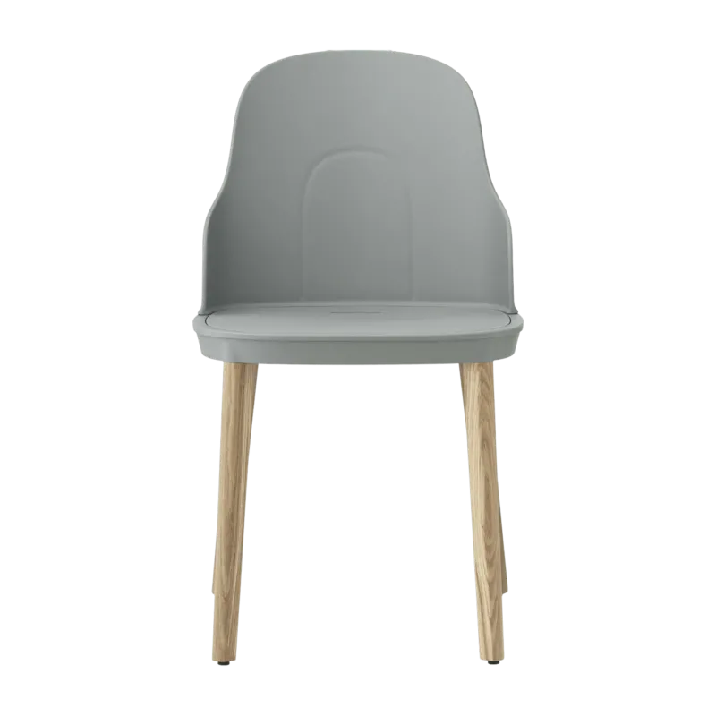 Chaise grise au pietement en chêne Allez Grey - Normann Copenhagen - The Cool Republic