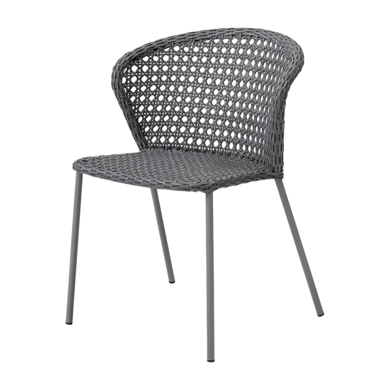 Chaise grise tissage français Lean - Cane-Line - The Cool Republic
