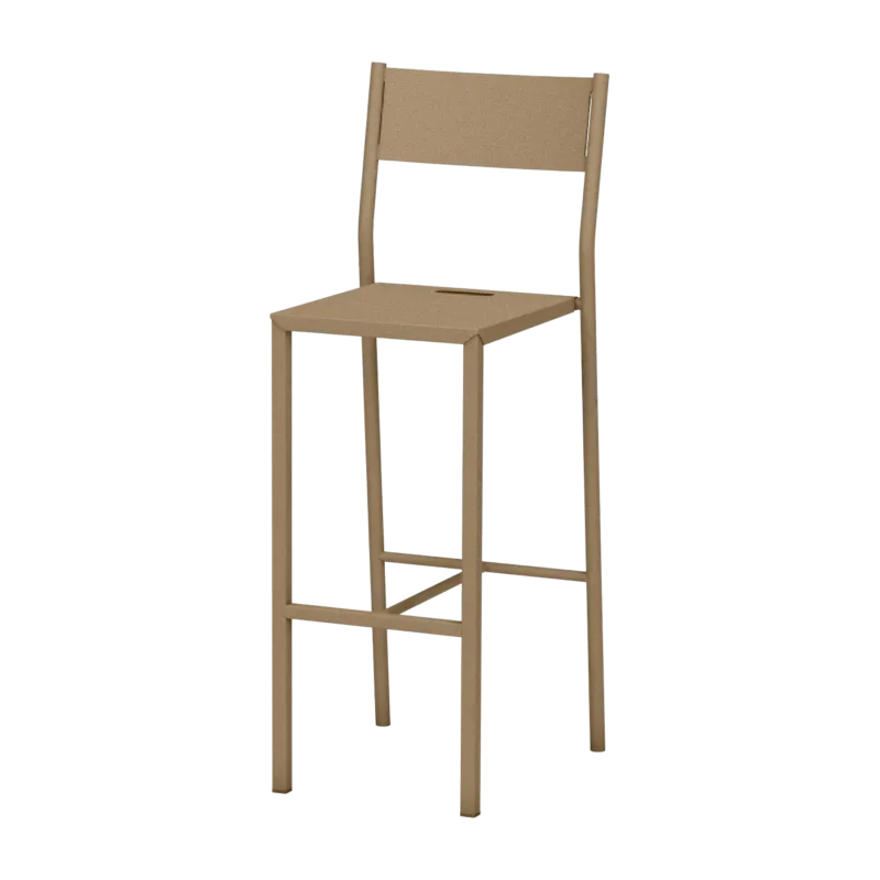Chaise haute en acier mat sable 110 cm Take - Matière Grise - The Cool Republic